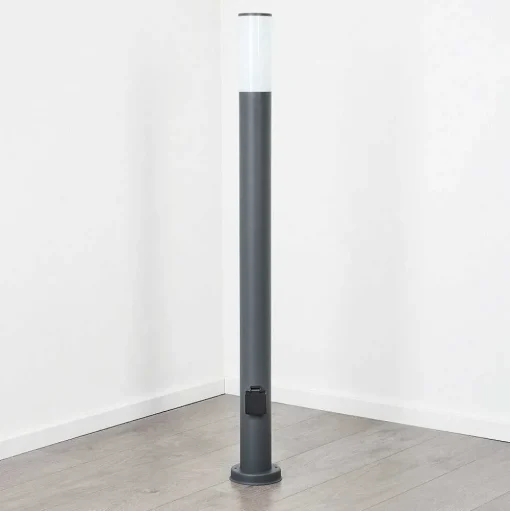 Borne Lumineuse Caserta Anthracite, 1 Lumiere