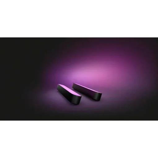 Kit De Base Double Philips Hue Ambiance White & Color Play Lightbar Led Noir, 2 Lumieres, Changeur De Couleurs