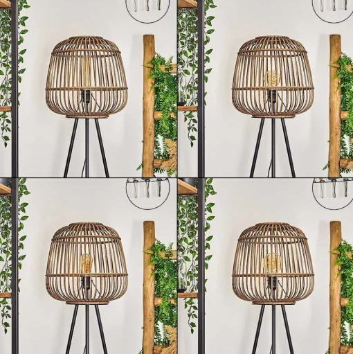 Lampadaire Combeima Noir, 1 Lumiere