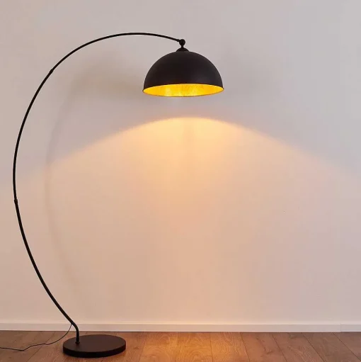 Lampadaire Miranda Noir, 1 Lumiere