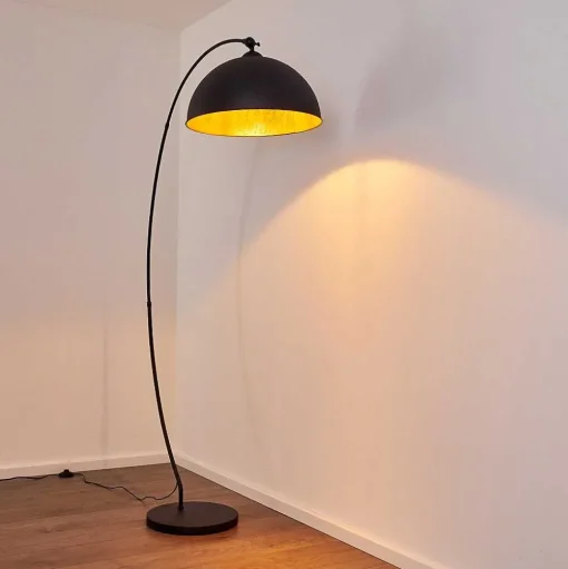 Lampadaire Miranda Noir, 1 Lumiere