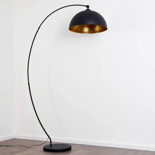 Lampadaire Miranda Noir, 1 Lumiere