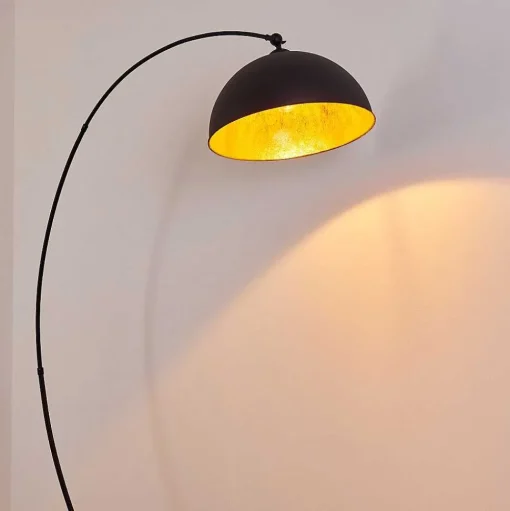 Lampadaire Miranda Noir, 1 Lumiere
