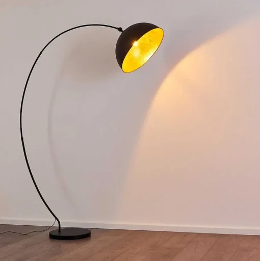 Lampadaire Miranda Noir, 1 Lumiere