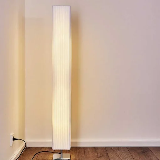 Lampadaire Newtok Chrome, 2 Lumieres