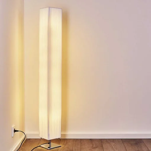 Lampadaire Newtok Chrome, 2 Lumieres