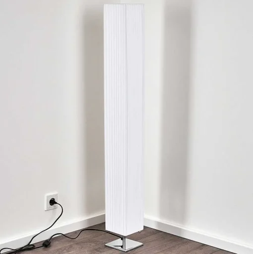Lampadaire Newtok Chrome, 2 Lumieres