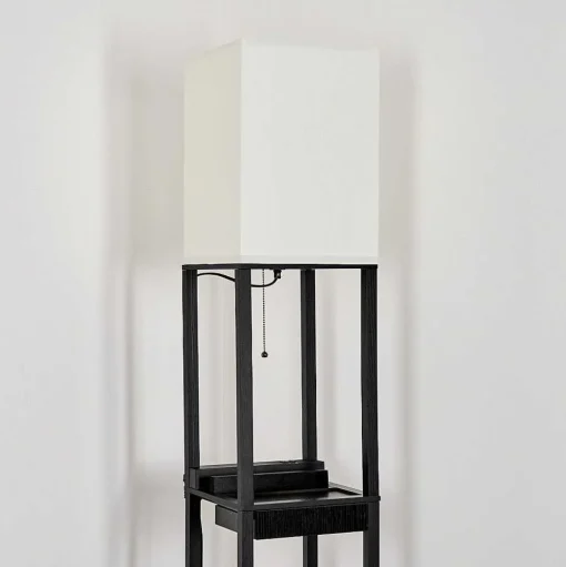 Lampadaire Pambor Noir, 1 Lumiere