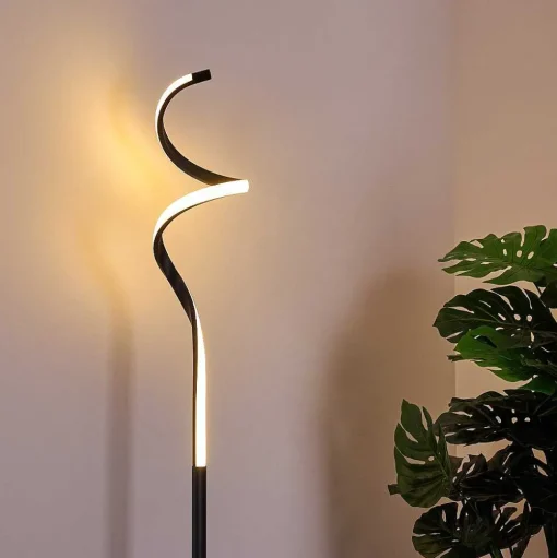 Lampadaire Pitasch Led Noir, 1 Lumiere