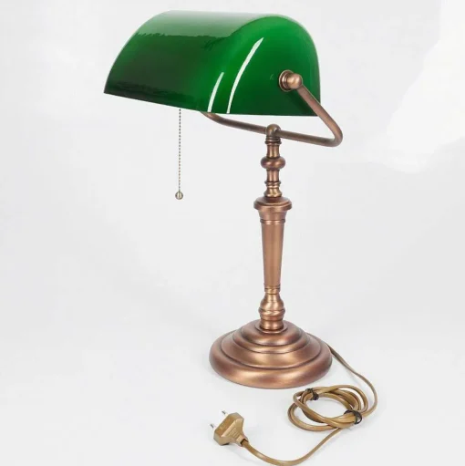 Lampe De Table Argyle Bronze, 1 Lumiere