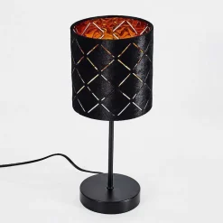 Lampe De Table Arnoya Noir, 1 Lumiere