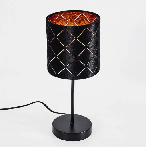 Lampe De Table Arnoya Noir, 1 Lumiere