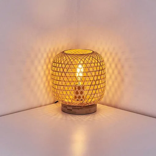 Lampe De Table Batumi Brun, 1 Lumiere