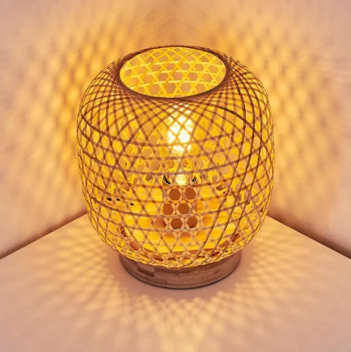 Lampe De Table Batumi Brun, 1 Lumiere