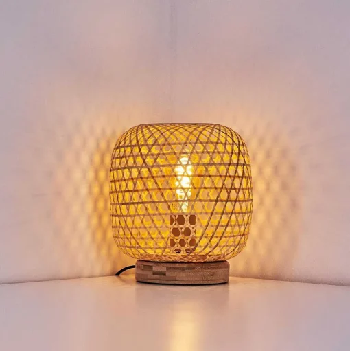 Lampe De Table Batumi Brun, 1 Lumiere