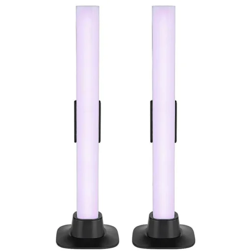 Lampe De Table Globo Polliver Led Noir, 1 Lumiere, Changeur De Couleurs