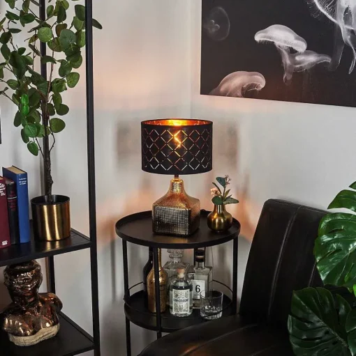 Lampe De Table Osorno Or, 1 Lumiere