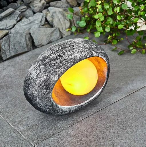 Lampe Solaire Interlaken Led Bleu, Gris, Argente, 1 Lumiere