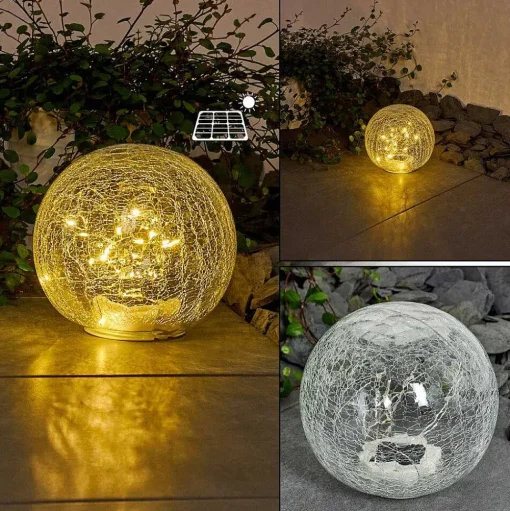 Lampe Solaire Jurmala Led Transparent, 1 Lumiere