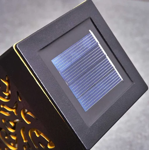 Lampe Solaire Staranzano Led Jaune, Noir, 1 Lumiere