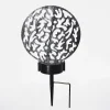 Lampe Solaires Kupa Led Noir, Argente, 2 Lumieres