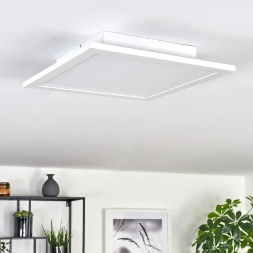 Plafonnier 30 Cm Valmanya Led Blanc, 1 Lumiere