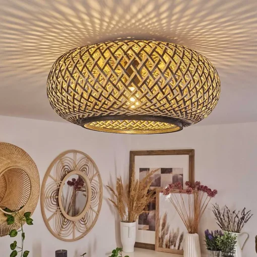 Plafonnier Alavi Noir, 1 Lumiere