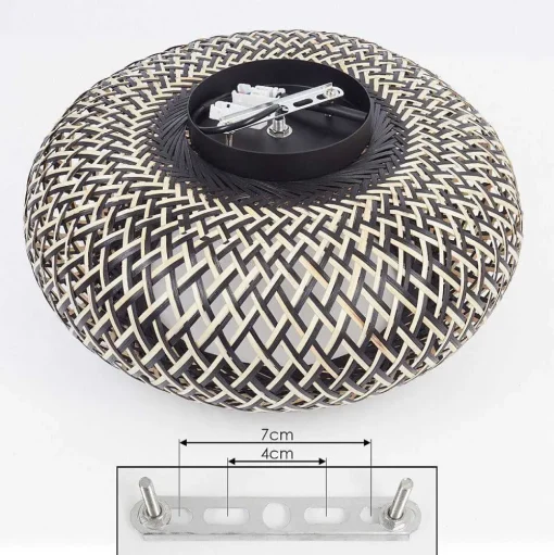 Plafonnier Alavi Noir, 1 Lumiere