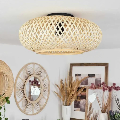Plafonnier Alavi Noir, 1 Lumiere