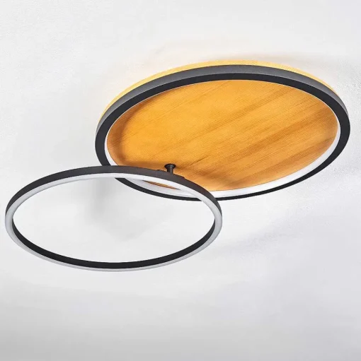 Plafonnier Cardozo Led Ecru, Noir, 1 Lumiere