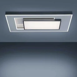 Plafonnier Paul-Neuhaus Q-Alta Led Noir, 1 Lumiere, Telecommandes