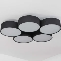 Plafonnier Purus Led Noir, 1 Lumiere