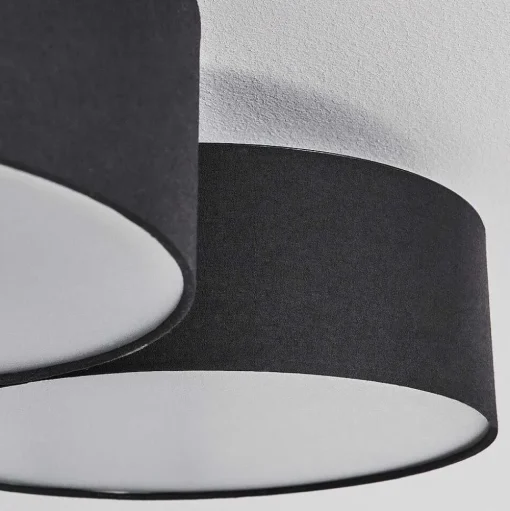 Plafonnier Purus Led Noir, 1 Lumiere