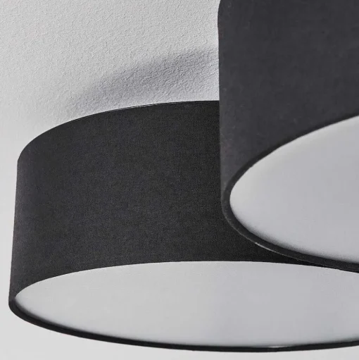 Plafonnier Purus Led Noir, 1 Lumiere