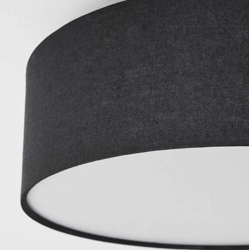 Plafonnier Purus Led Noir, 1 Lumiere