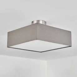 Plafonnier Taboga Nickel Mat, 2 Lumieres