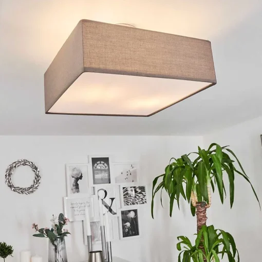 Plafonnier Taboga Nickel Mat, 2 Lumieres