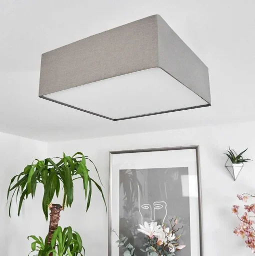 Plafonnier Taboga Nickel Mat, 2 Lumieres