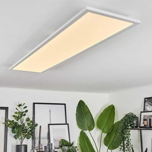 Plafonnier Vex Led Blanc, 1 Lumiere, Telecommandes