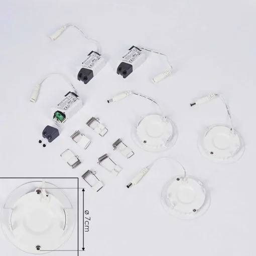 Spot Encastrable Finsrud Led Blanc, 1 Lumiere
